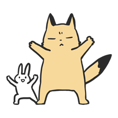 [LINEスタンプ] きつねさんといっしょ 