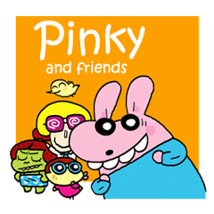 [LINEスタンプ] Pinky and friends