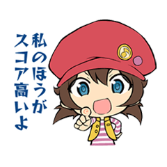 [LINEスタンプ] 音ゲー女子