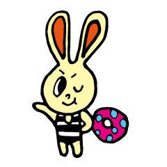 [LINEスタンプ] カラフルうさぎ兄弟 