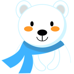 [LINEスタンプ] Darius The Polar Bearの画像（メイン）