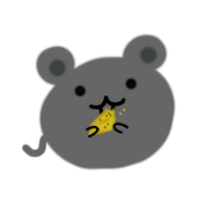 [LINEスタンプ] まるネズミ 