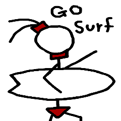 [LINEスタンプ] 波乗り棒民族 
