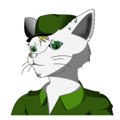 [LINEスタンプ] 兵隊ネコ 