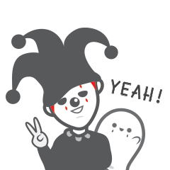 [LINEスタンプ] Joker ＆ Ghost 1 