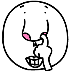 [LINEスタンプ] Mr. Big Nose-Hole