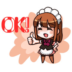 [LINEスタンプ] メイドカフェぴなふぉあ