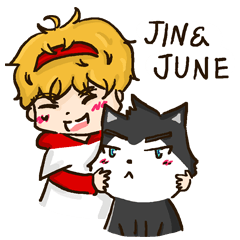 [LINEスタンプ] JIN＆JUNE