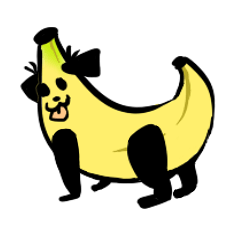 [LINEスタンプ] Cute Banana dog 