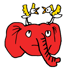 [LINEスタンプ] Funky Elephants