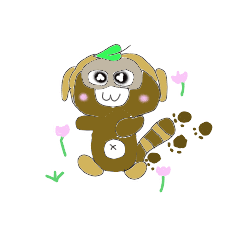 [LINEスタンプ] たぬきポン 