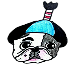 [LINEスタンプ] フレブル★まゆげ犬どん⑥