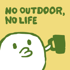 [LINEスタンプ] No Outdoor, No Lifeの画像（メイン）