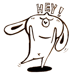 [LINEスタンプ] PurpleBit (Black ＆ White)