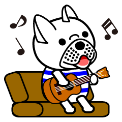 [LINEスタンプ] Daily conversation of the French Bulldog