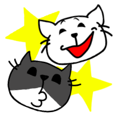 [LINEスタンプ] イヤネコさんとアホネコさん。 