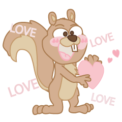 [LINEスタンプ] Mindy The Squirrel