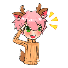 [LINEスタンプ] Tiger ＆ Deer [New] 