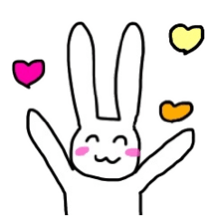 [LINEスタンプ] 自由すぎるうさぎ 