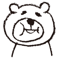 [LINEスタンプ] 白のくまお
