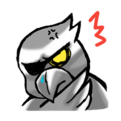 [LINEスタンプ] Angry Parrot