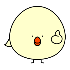 [LINEスタンプ] まるっこいトリ