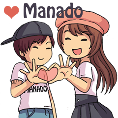 [LINEスタンプ] LOVE MANADO