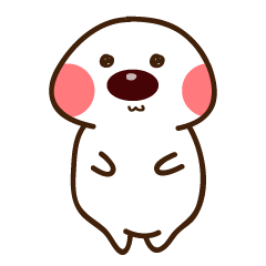 [LINEスタンプ] Red bean mochi