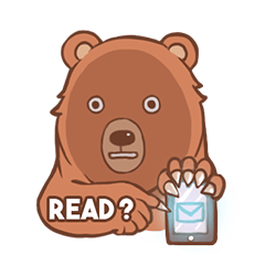 [LINEスタンプ] Such a Grizzly Bear