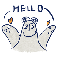 [LINEスタンプ] Huge mountain with his girlfriends