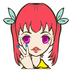 [LINEスタンプ] Girls emotional expressions