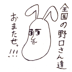 [LINEスタンプ] 全国の野口さん達へ