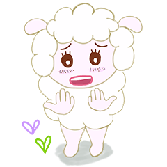 [LINEスタンプ] Freckles small sheep