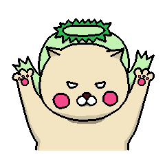 [LINEスタンプ] ねことカッパちゃん