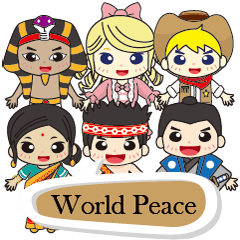 [LINEスタンプ] World Peace