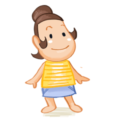 [LINEスタンプ] Jasmine BigMami aubergine story
