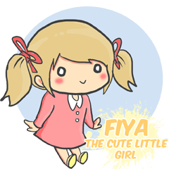 [LINEスタンプ] Fiya the Cute Little Girlの画像（メイン）