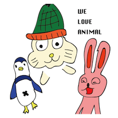 [LINEスタンプ] WE LOVE ANIMAL