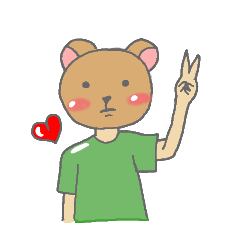 [LINEスタンプ] Lazy Brown Bear