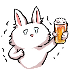 [LINEスタンプ] お酒とうさちゃん