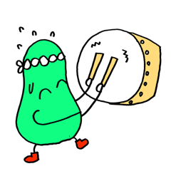 [LINEスタンプ] ホッコリそらまめさん