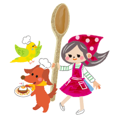 [LINEスタンプ] 管理栄養士の卵☆こなみちゃん