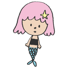 [LINEスタンプ] ほしーのマーメイド
