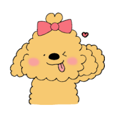 [LINEスタンプ] ほんわかトイプードルちゃん
