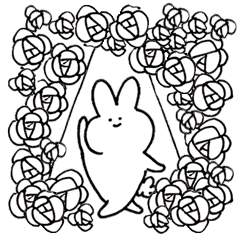 [LINEスタンプ] 演劇うさぎ
