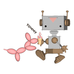 [LINEスタンプ] Robota and Friends