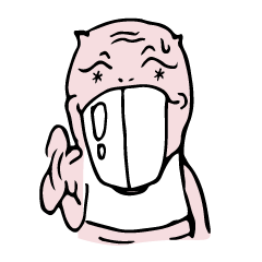 [LINEスタンプ] 半裸デバネズミ