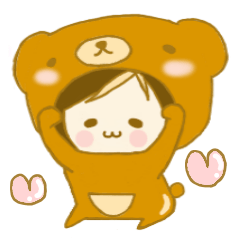 [LINEスタンプ] クマぐるみ