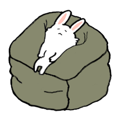 [LINEスタンプ] うさちゃんはひっそり生きてる