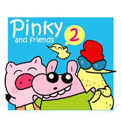 [LINEスタンプ] Pinky and Friends 2の画像（メイン）